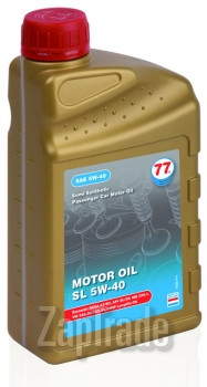 Купить моторное масло 77lubricants Motor oil SL SAE 5w40 Полусинтетическое | Артикул 4222-1